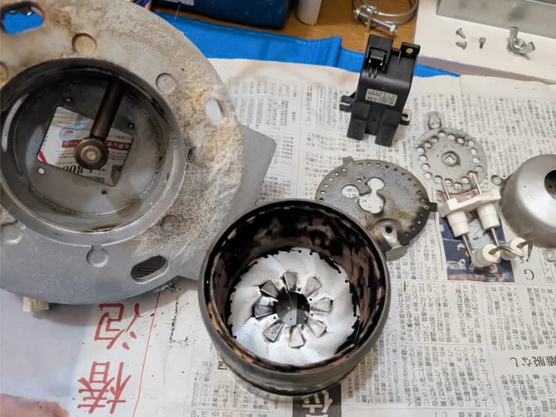 点検前のバーナー部（清掃前）